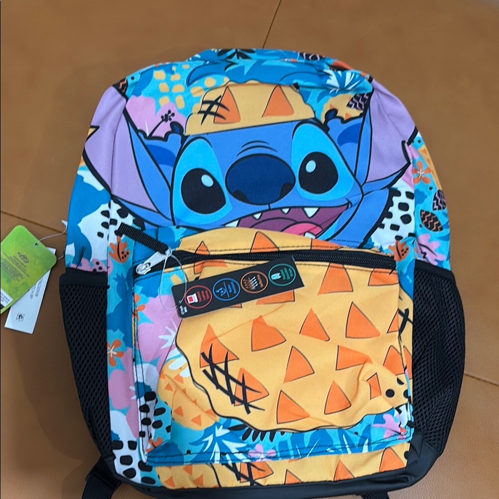 Stitch Kids Backpack - Blue and Orange